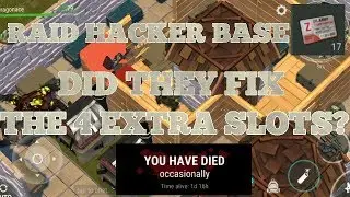 Raiding Hacker base did they fix it? Lost good stuff last day on earth 1.8.3