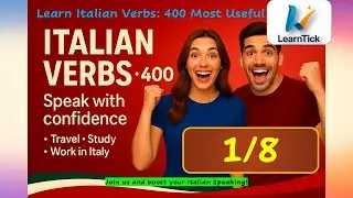 Learn Italian Verbs #1 🇮🇹 50 Most Common Verbs for Beginners | Speak Italian Fast with Examples