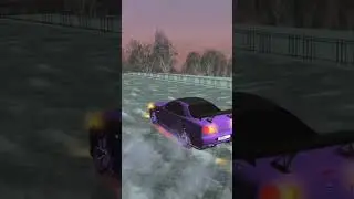 Ночной Drift на Nissan Skyline r34 Black Russia