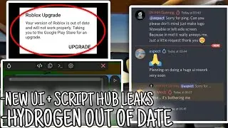 Hydrogen Is out of date! when it's coming out + New UI + script hub leaks!