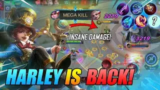 BUFFED Harley NEW META 2021 | Best Build Gameplay | Mobile Legends
