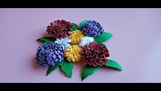Tutorial, 4 modele de crizanteme din hartie cartonată