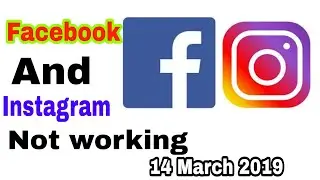 Facebook and Instagram not working today !!