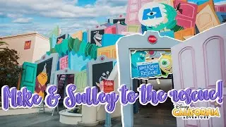Monsters Inc. MIKE & SULLEY to the RESCUE ! | Disneyland California Adventure