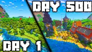 500 Days In My Cozy Minecraft Forever World. Minecraft Survival Lets Play
