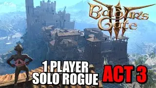🔴 Baldur's Gate 3 - 1 Player Solo Rogue Act 3
