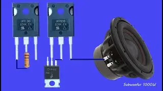 DIY Powerful Subwoofer Bass Amplifier Mosfet 1000W, New Circuit, How to Make Subwoofer Bass