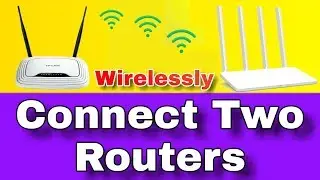 How To Connect Two Routers Wirelessly To Extend Range | Lan Router Configure Wirelessly | Allwithg