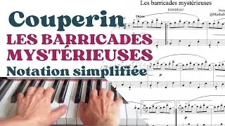 Couperin - Les barricades mystérieuses | PARTITION SIMPLIFIÉE | Куперен - Таинственные баррикады