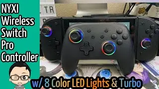 NYXI Wireless Pro Controller w/ LED Lights & Turbo | Nintendo Switch Pro Controller Alternative