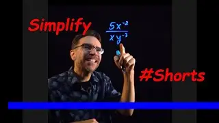Simplify a Fraction with Negative Exponents 