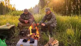 Grayling fishing from a boat. Life in the woods. Floating down a taiga river. Effective lure. Part 1