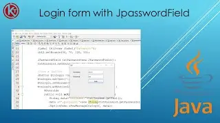 Login form with JPasswordField in java