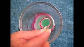Water Marbling - 5 Min Nail Tutorial - Candy Cane Swirl Nails For Christmas by Fonda