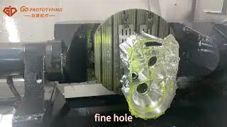 Automobile engine parts 5-axis cnc machining process