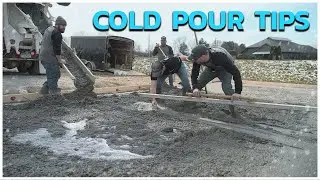 Can You Pour Stamped Concrete in Cold Weather?