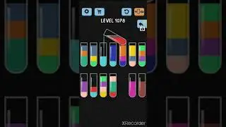 solve and solution water color sort game level 1078