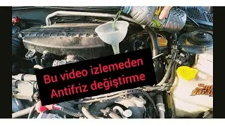 ANTİFRİZ değişimi  pratik kolay hava alma yöntemi