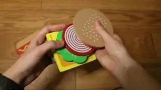 ASMR Tapping and Scratching on Wood Food