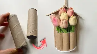 Toilet Paper Rolls Decorhome Tutorial - DIY Decoration