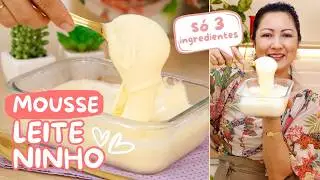 NÃO VAI AO FOGO - APENAS 3 INGREDIENTES - RECHEIO MOUSSE DE LEITE NINHO - MUITO FÁCIL - Dika da Naka