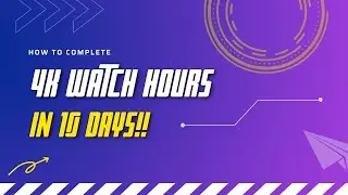 Complete 4000 Hours Watchtime & Get Monetised [ Genuine Trick ]