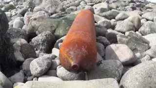 Empty Welding Cylinder Found on Beach