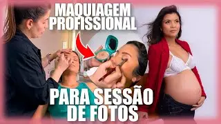MAQUIANDO CLIENTE para SESSÃO DE FOTOS DE GESTANTE