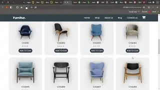furniture home page using html, css, javascript, bootstrap