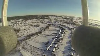 Старый Пичеур Ульяновская обл. На улице -20 ( съёмка с phantom 2)