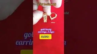 gold bowty makri earrings 