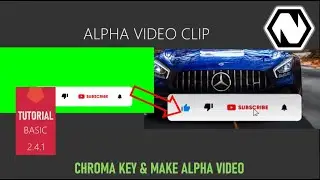 NATRON TUTORIAL:  HOW TO USE CHROMA KEY (green screen) & EXPORT ALPHA VIDEO step by step tutorial