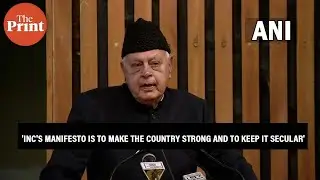I don't think the INC's manifesto is to break the country: NC leader Farooq Abdullah