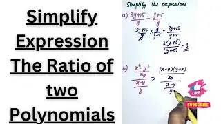 Japanese Math Olympiad Question | Simplify the Expression Working with the ratio of two Polynomials
