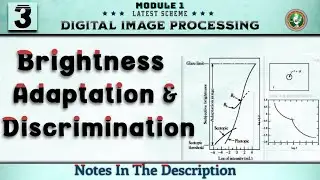 3 Brightness Adaptation & Discrimination | DIP Module 1 6th Sem ECE 2022 Scheme VTU