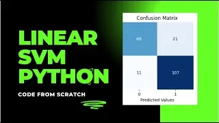 Heart Classification SVM with linear kernel Scratch Python Code / SVM Scratch Python Code