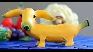How to Make Banana Decoration | Banana Art | Fruit Carving Banana Garnishes