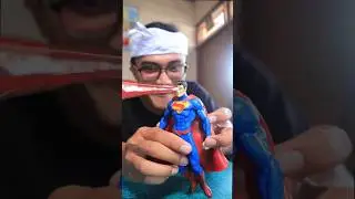 Superman Kalah Dengan Batu #dramamainan #tembaktembakan #toys #mainan