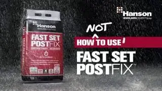 Hanson Fast Set Postfix - How not to use - Going Nowhere