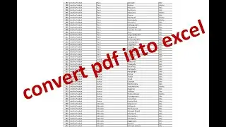 Convert table in pdf into excel using python