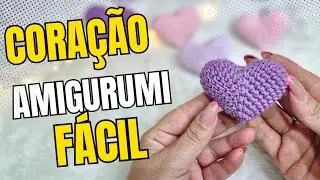 Aprenda a Fazer Este Coração Amigurumi 6cm Fofo em Minutos! (Passo a Passo Fácil)