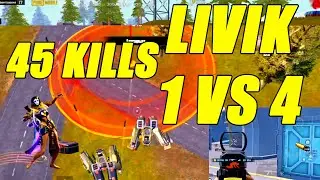 IKKINCHISI SHAVQATSIZLIK 1VS 4 SOLO LIVIK #pubgmobile #oxotniktigr #gameplay #gaming #90fps