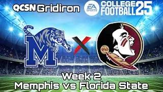 UPSET ALERT!!! Season 1 Week 2: Memphis vs Florida State | EA Sports College Football 25