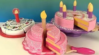 Toy Cutting Velcro Birthday Cakes Strawberry Vanilla