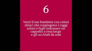 Decalogo colpo di calore bambino