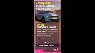 FORZA HORIZON 5. Otoño. Serie 23. Desafío Semanal Forzathon. SHELBY EN VERANO.