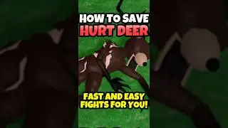HOW TO SAVE HURT DEER In 99 NIGHTS IN THE FOREST UPDATE, The Deer is Hurt 