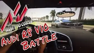 Assetto corsa 1.7 Audi R8 V10 Plus Battle McLaren MP4-12C @ Melbourne GP Super FOV