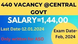 ASO /SO Vacancy @Central Govt|| Vacancy at Ministry CSIR || 2023 Last Vacancy ||Govt Job