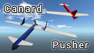 Canard Pusher I/II - model checking in SimplePlanes